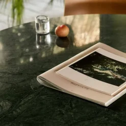 In Between Table SK11 Ø90 cm Marble Verde Guatemala Top