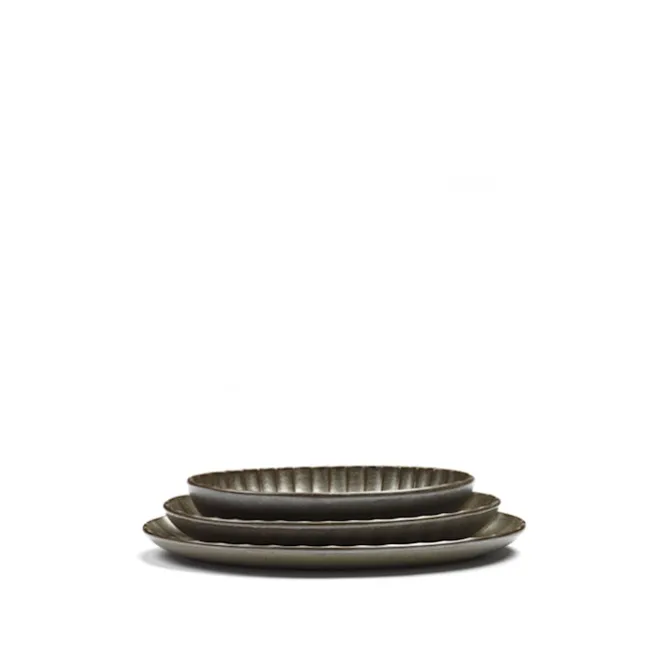 Inku Plate Oval - Green