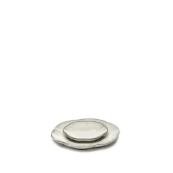 Inku Ribbed Plate - White