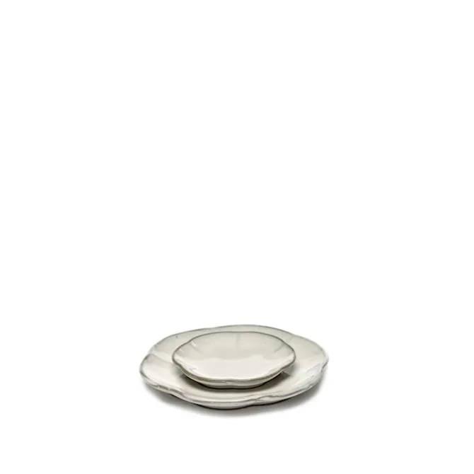 Inku Ribbed Plate - White