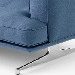Inland AV41 hjørnesofa polert aluminium ben