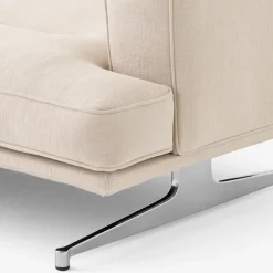 Inland AV41 hjørnesofa polert aluminium ben