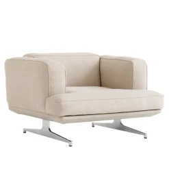 Inland AV21 1-seters sofa polert aluminium ben