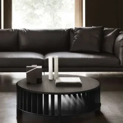 Islands Low Table Ø 104 cm - Sahara Noir Marble