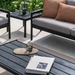 Jack Outdoor Coffee Table Black Teak