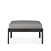 Jack Outdoor Footstool Black Teak