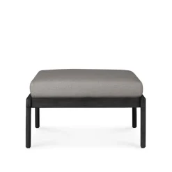 Jack Outdoor Footstool Black Teak