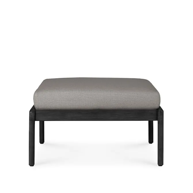 Jack Outdoor Footstool Black Teak