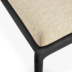 Jack Outdoor Footstool Black Teak