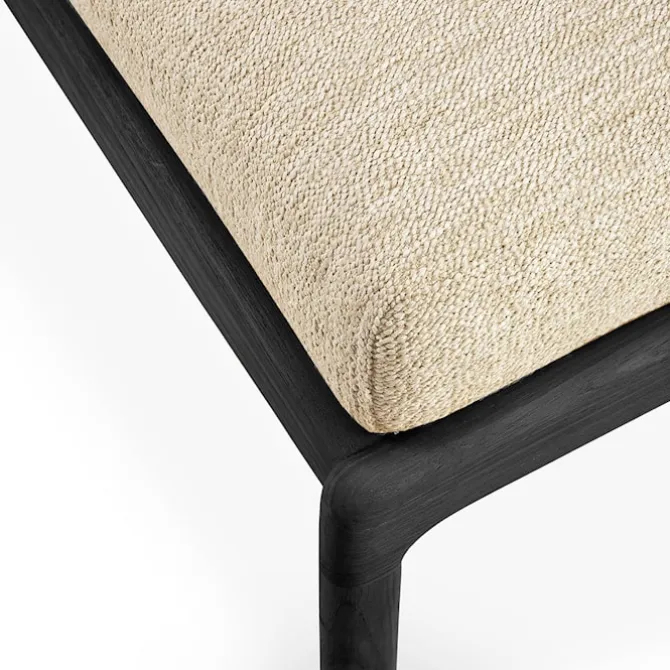 Jack Outdoor Footstool Black Teak