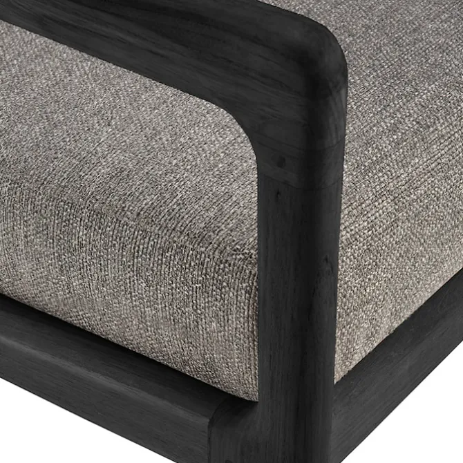Jack Outdoor Lounge Chair Black Teak
