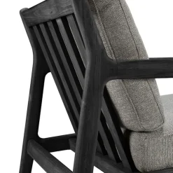 Jack Outdoor Lounge Chair Black Teak