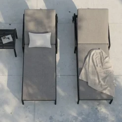 Jack Outdoor Side Table Black Teak