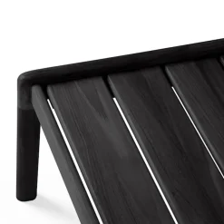 Jack Outdoor Side Table Black Teak