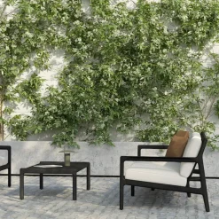 Jack Outdoor Sofa 2-seater Black Teak