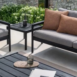 Jack Outdoor Sofa 2-seater Black Teak