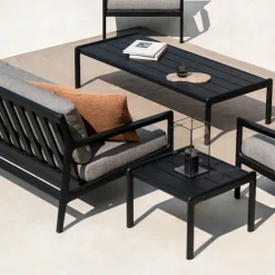 Jack Outdoor Sofa 2-seater Black Teak