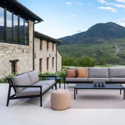 Jack Outdoor Sofa 2-seater Black Teak