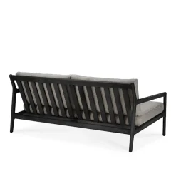 Jack Outdoor Sofa 2-seater Black Teak