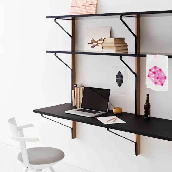 Kaari Shelf With Desk REB 010