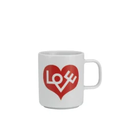 Kaffekopp Love Heart Crimson
