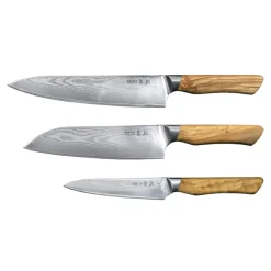 Kaizen Knivsett 3 stk - Gyuto, Santoku & Petty