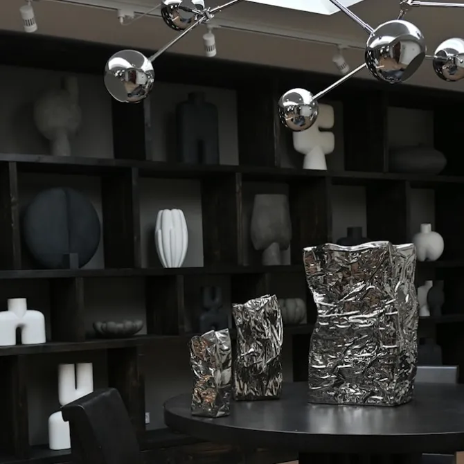 Kami Vase Chrome