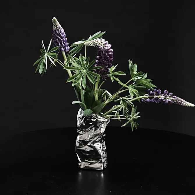 Kami Vase Chrome