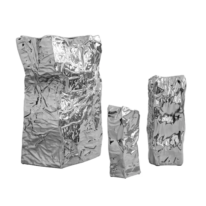 Kami Vase Chrome