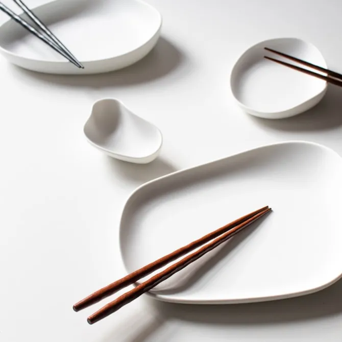 Kawai Carved Wood Chopsticks - Set of 5