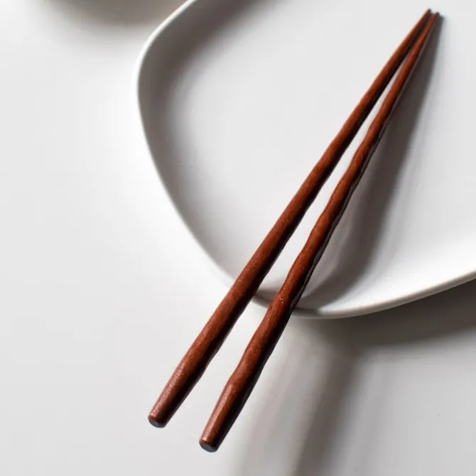 Kawai Carved Wood Chopsticks - Set of 5
