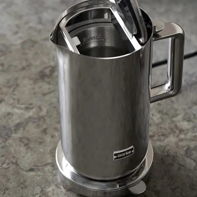 Kettle vannkoker i polert stål