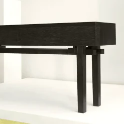Kiam console avlastningsbord med skuffer svartbeiset lønn