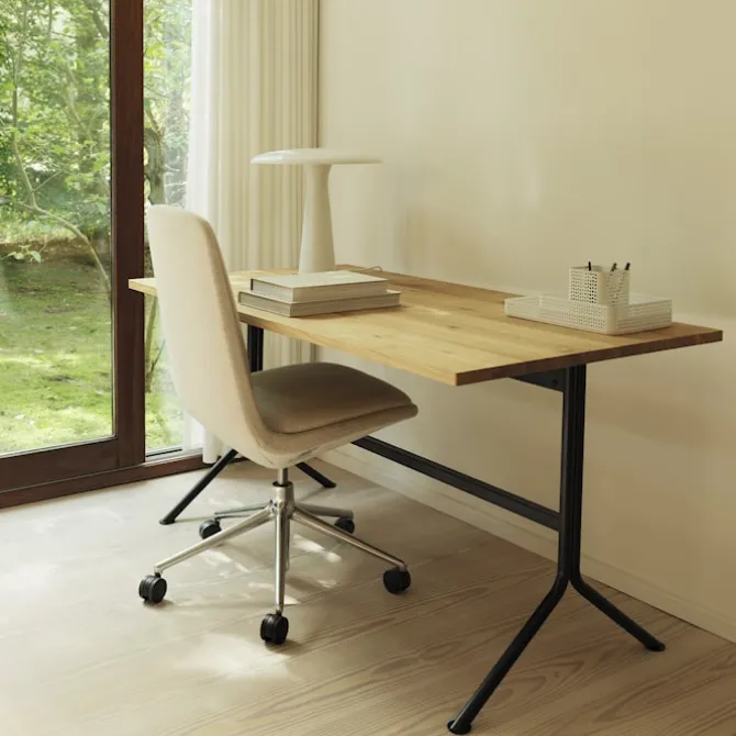 Kip Desk Black Steel