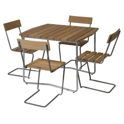 Klassisk serie spisestuesett med bord B31 og 4 stoler