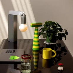 Knuckle Table Lamp - Brushed Aluminum