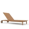 Koster Sun Lounger Teak, Cusion - Greyish Brown Southend