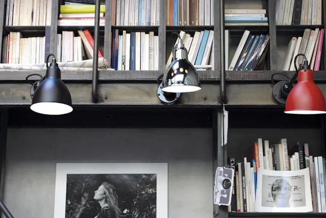 Lampe Gras No304 - Rund - Svart bunn