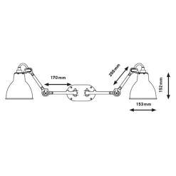 Lampe Gras No204 Double - Round