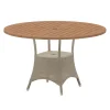 Lansing Table 120 cm - Taupe/Teak
