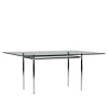 LC12 La Roche bord Chrome Steel Base 120 X 80 cm