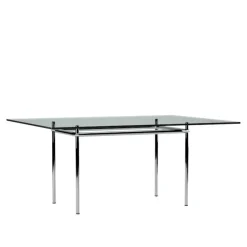 LC12 La Roche bord Chrome Steel Base 120 X 80 cm