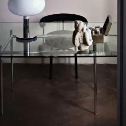 LC12 La Roche bord Chrome Steel Base 120 X 80 cm