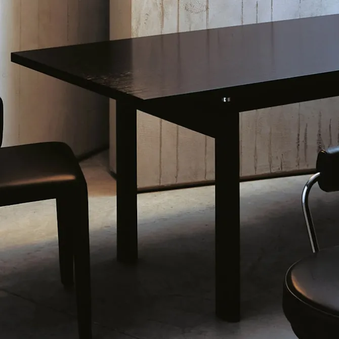 LC6 table tube d'avion Marquina Marble 225 X 85 cm