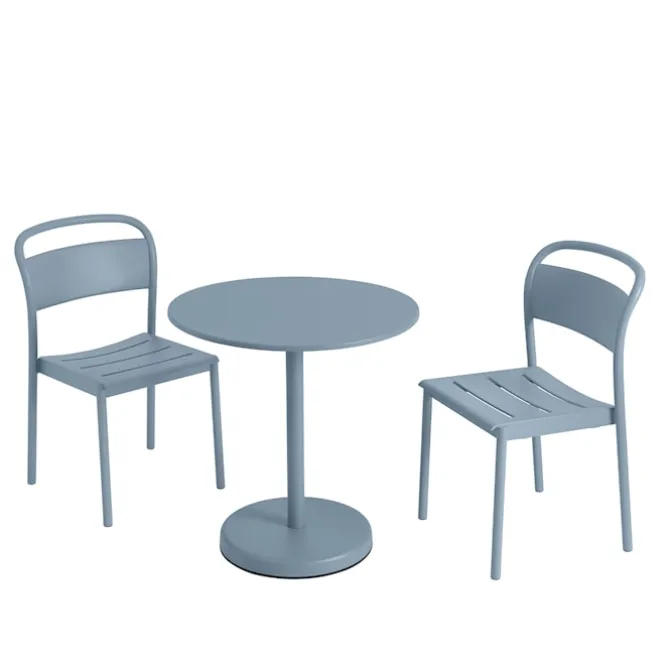 Linear Steel Café Table Ø 70 h