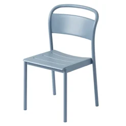 Linear Steel Side Chair Pale Blue