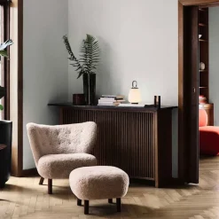 Little Petra Pouf Walnut