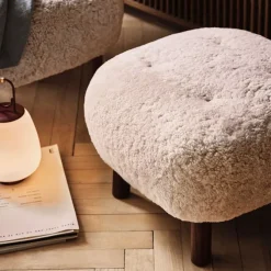 Little Petra Pouf Walnut