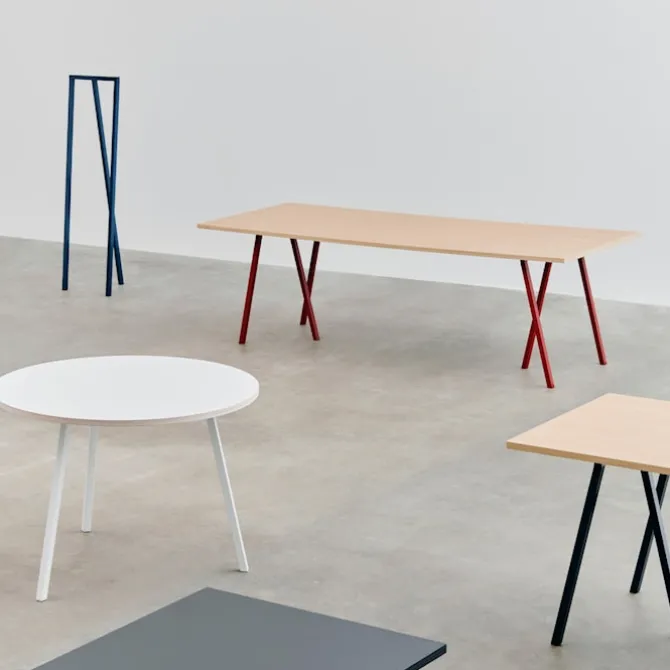 Loop Stand bord med forsterkningstopp 160 cm