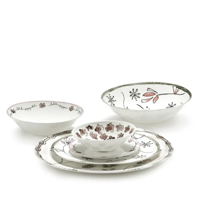 Low Bowl L Dark Viola - Set of 2